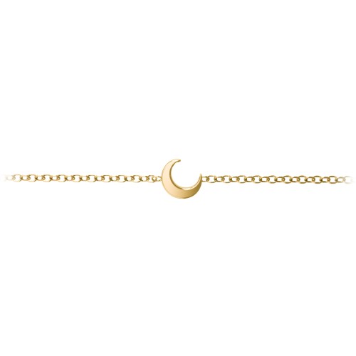 Moon Anklet – 18K Gold Plated Silver