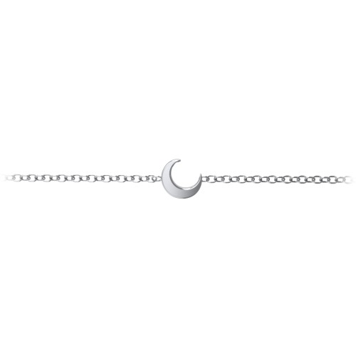 Moon Anklet – Sterling Silver