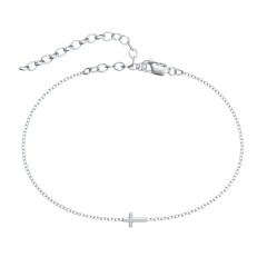 Cross Anklet – 18K Gold Plated Silver