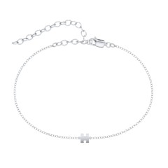 Puzzle Piece Anklet – Sterling Silver