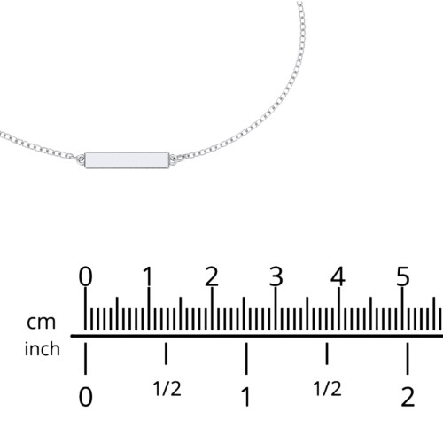 Bar Anklet – 18K Gold Plated Silver