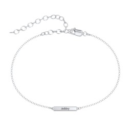 Bar Anklet in 925 Sterling Silver