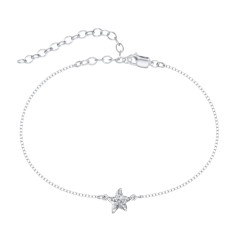 Starfish Anklet – 18K Gold Plated Silver