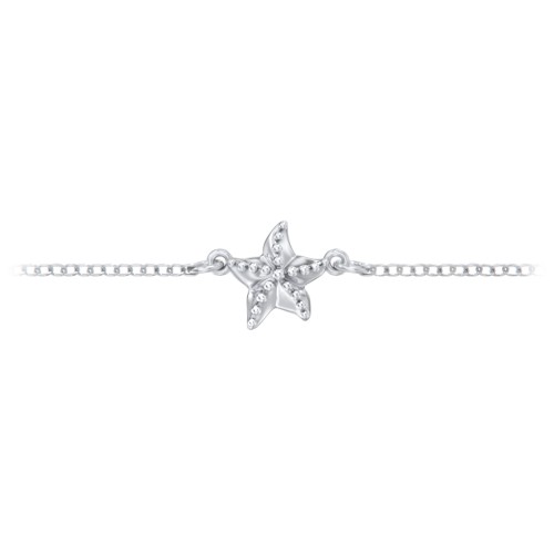 Starfish Anklet – Sterling Silver