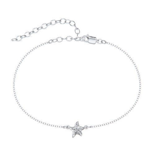 Starfish Anklet – Sterling Silver