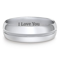 Men's Titus Grooved Ring – Sterling Silver