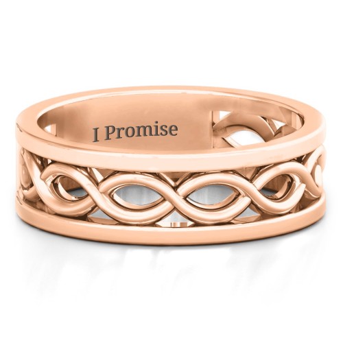 Men's Diadem Infinity Ring – 9kt Rose Gold