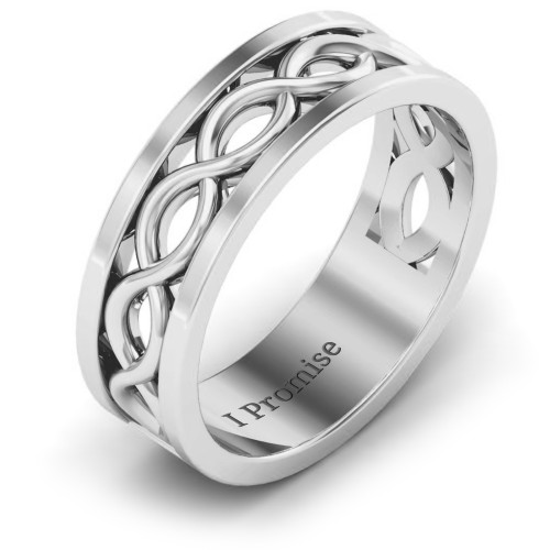 Men's Diadem Infinity Ring – Sterling Silver