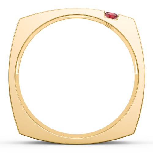 Men's Cache Square-shaped Gemstone Ring