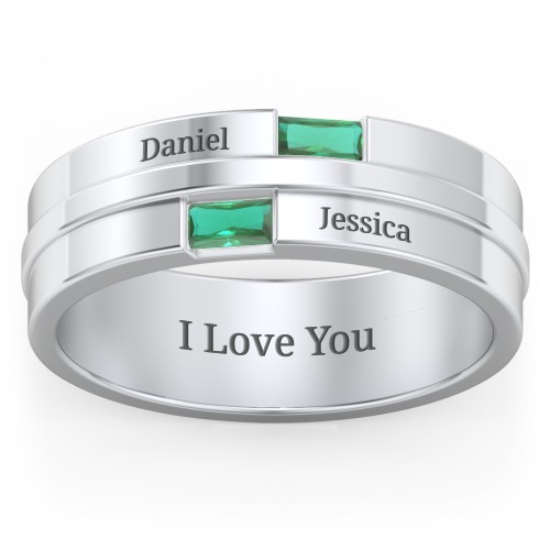Men's Double Baguette Ring