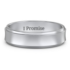 Men's Menelaus Bevelled Concave Ring – Sterling Silver