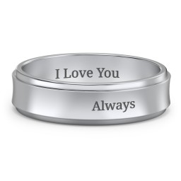 Men's Menelaus Bevelled Concave Ring in 925 Sterling Silver