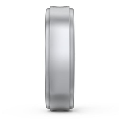 Men's Menelaus Bevelled Concave Ring – Sterling Silver