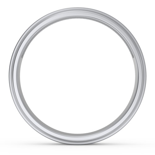 Men's Menelaus Bevelled Concave Ring – Sterling Silver