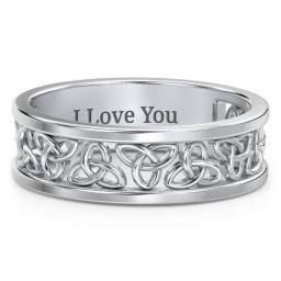 Men's Celtic Wreath Ring in 925 Sterling Silver