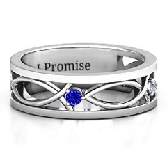 Men's Classic Fish Ring – Sterling Silver with Opal