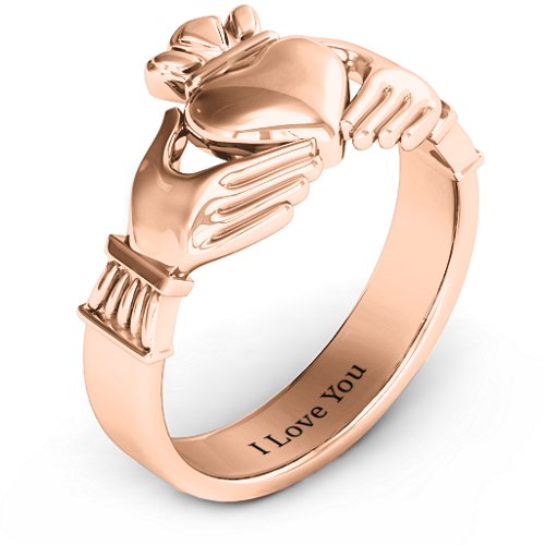 Men's Classic Celtic Claddagh Ring
