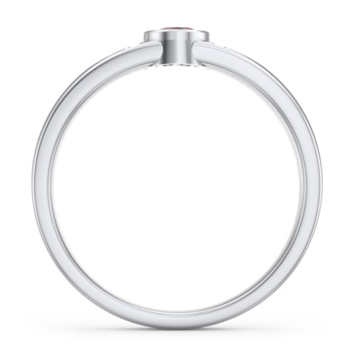 Men's Trinity Knot Ring With Oval Stone