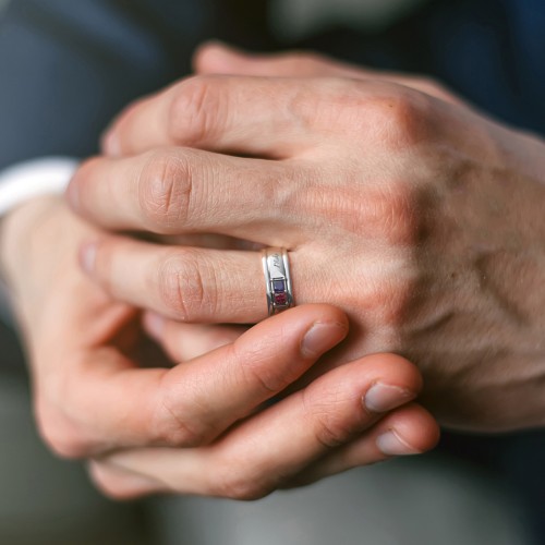 Men's Timeless Two Stone Ring