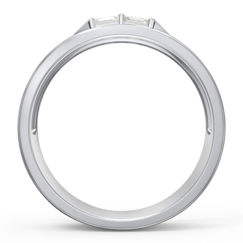 Men's Timeless Two Stone Ring