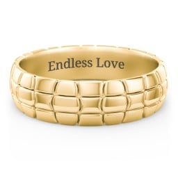 Men's Tortoise Shell Wide Band Ring