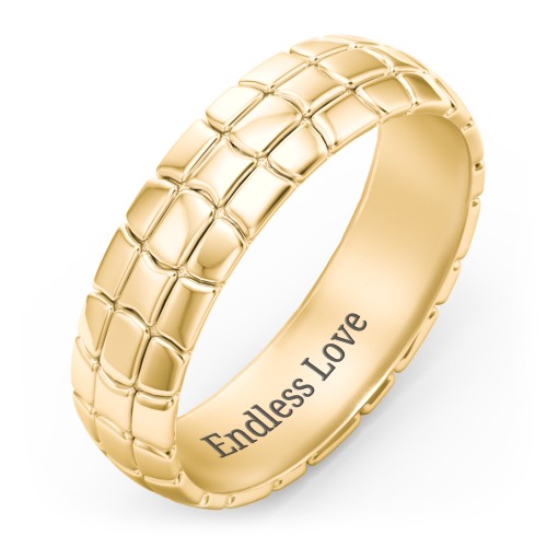 Men's Tortoise Shell Wide Band Ring
