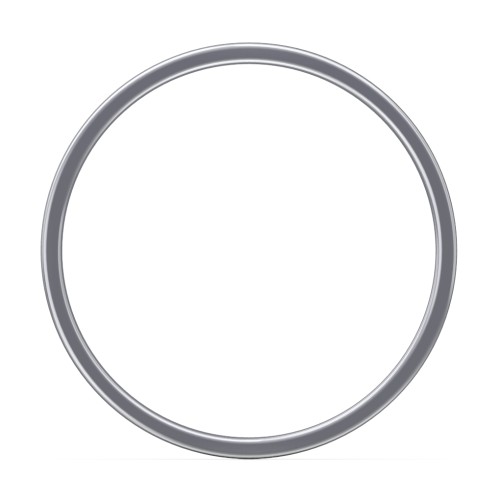 Men's Classic Flat Wedding Band - 4mm Width