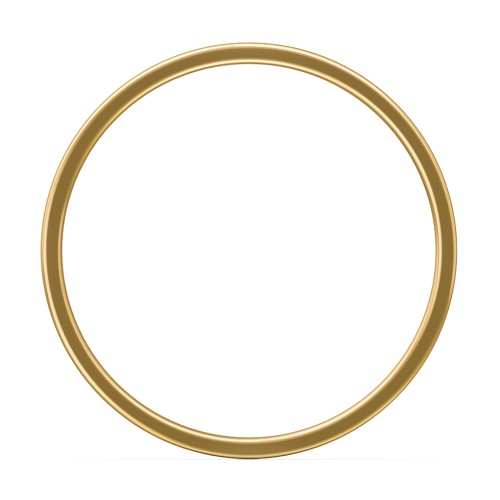 Men's Classic Flat Wedding Band - 5mm Width – 9kt Yellow Gold
