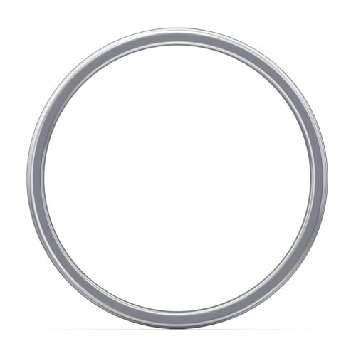 Men's Round Edge Wedding Band - 7mm Width