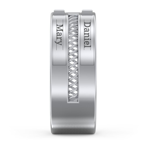 Men’s “Dad” Ring with Baguette Cut Gemstones