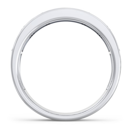 Men’s “Dad” Family Ring with Baguette Birthstones