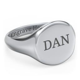 Men’s Round Signet Ring