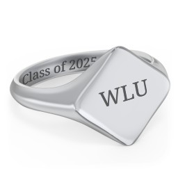 Men’s Diamond Shaped Signet Ring