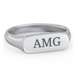 Men’s Bar Signet Ring