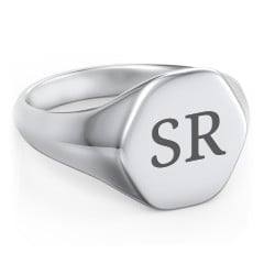 Men’s Hexagon Signet Ring
