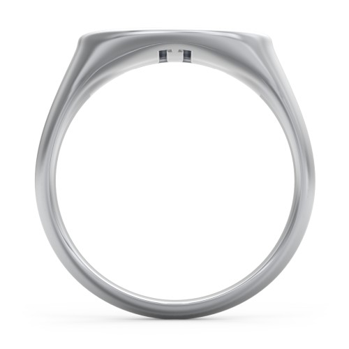 Men’s Cross Signet Ring – Sterling Silver