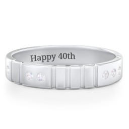 "Love" Morse Code Men’s Ring with Accents