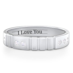 "Love" Morse Code Men’s Ring with Accents