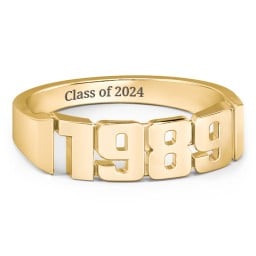 Men's Personalised Year Ring