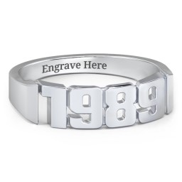Men's Personalised Year Ring