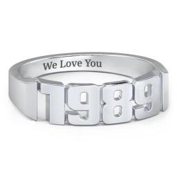 Men's Personalised Year Ring