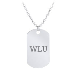Men's Engravable Dog Tag Necklace
