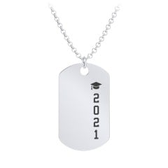 2021 Graduation Dog Tag Necklace