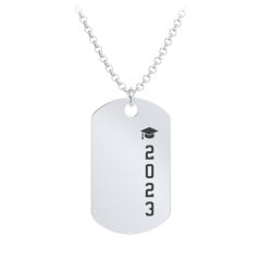 2023 Graduation Dog Tag Necklace