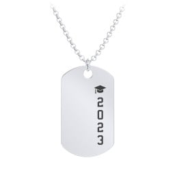 2023 Graduation Dog Tag Necklace