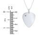 Men's Engravable Guitar Pick Necklace with Gemstone
