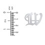 Men's Gothic Initial Pendant Necklace - W