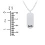 Men's Engravable DAD Tag Necklace