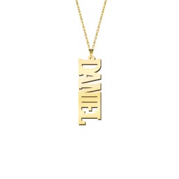 Men's Personalised Vertical Name Necklace