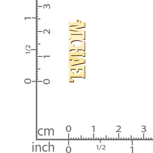 Men's Personalised Vertical Name Necklace